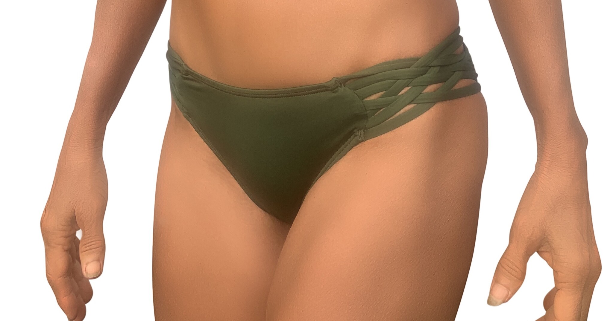 Pualani Scoop With Side Strings Sage Solid