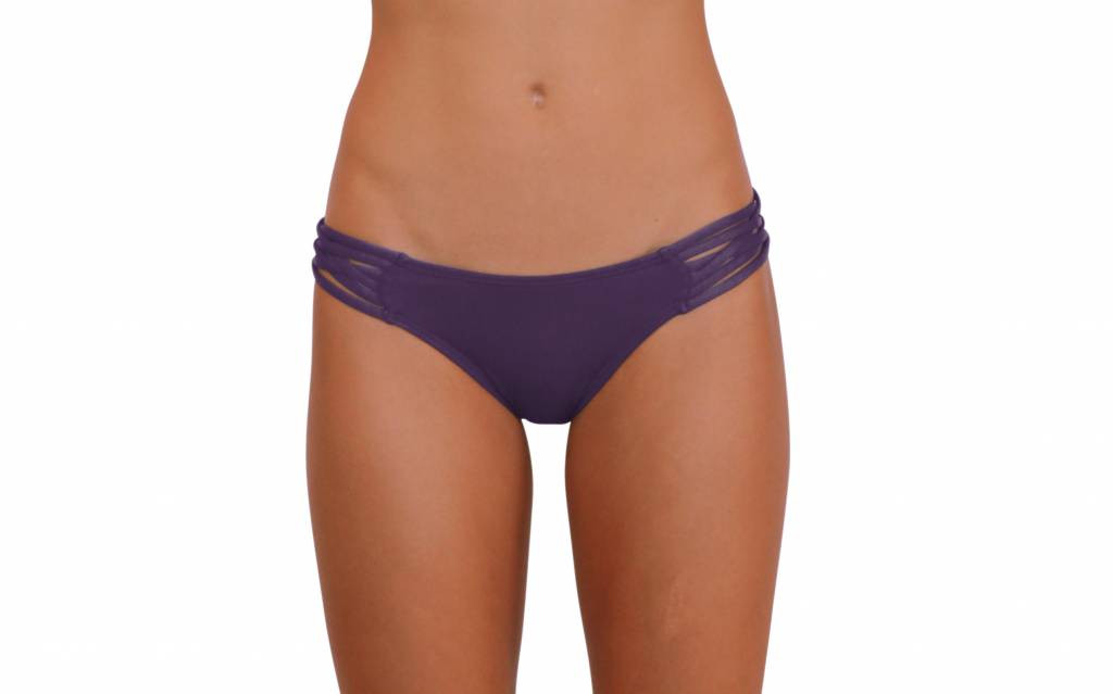 Pualani Skimpy Love With Braided Sides Eggplant Solid