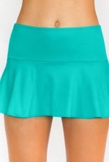 Pualani Skirt With Attached Bottom Sea Green Solid