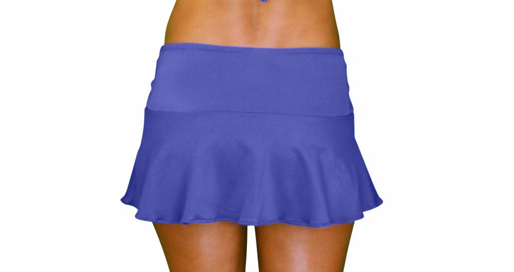 Pualani Skirt With Attached Bottom Blue Violet Solid