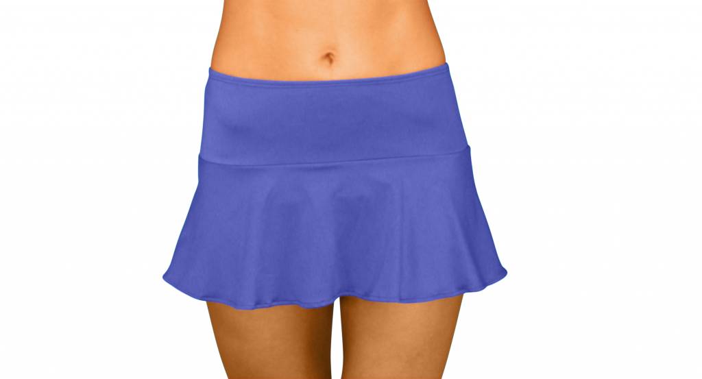 Pualani Skirt With Attached Bottom Blue Violet Solid