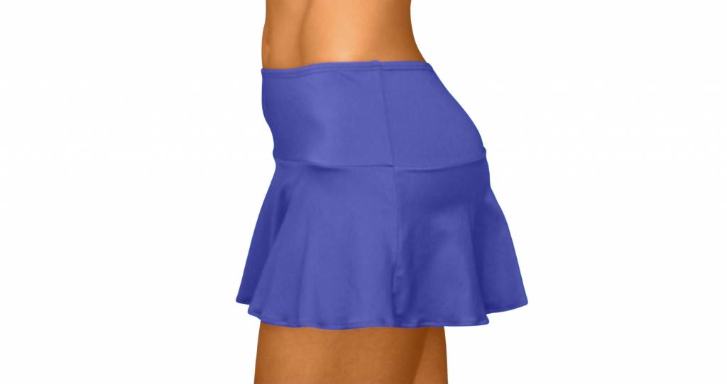 Pualani Skirt With Attached Bottom Blue Violet Solid