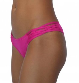 Pualani Skimpy Love with Braided Sides Fuschia Solid