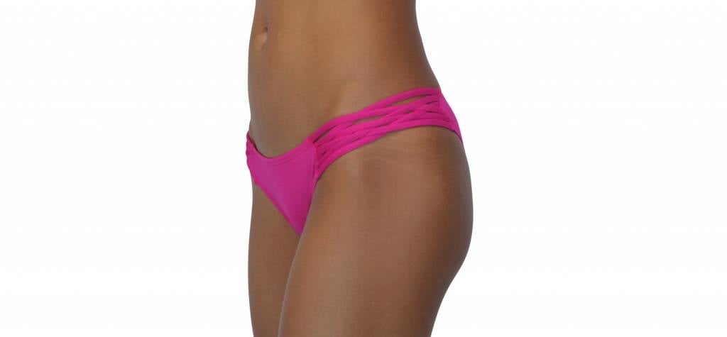 Pualani Skimpy Love With Braided Sides Fuschia Solid