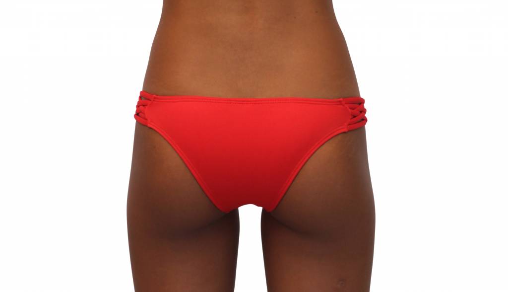 Pualani Skimpy Love With Braided Sides Orange Solid
