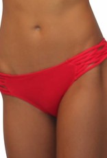 Pualani Scoop With Side Strings Red Solid