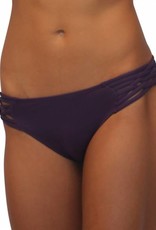 Pualani Scoop w/ Side Strings Eggplant Solid