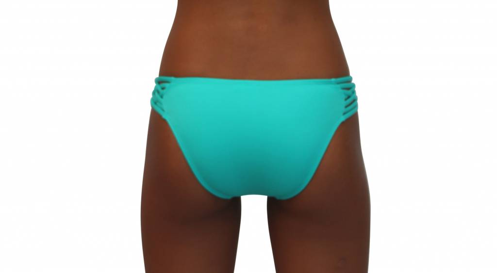 Pualani Scoop With Side Strings Sea Green Solid