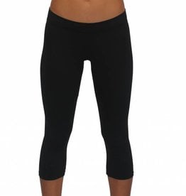 Pualani Surf Capri Black Solid