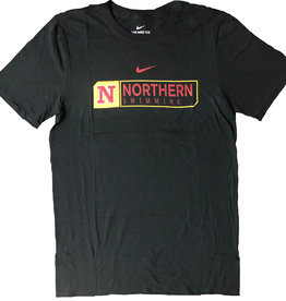 Nike Black Northern Swimming Cotton Short Sleeve