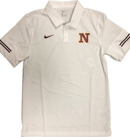 Nike White Polo Striped Arms "N"