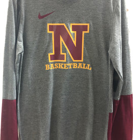 Nike Gray Long Sleeve N Basketball