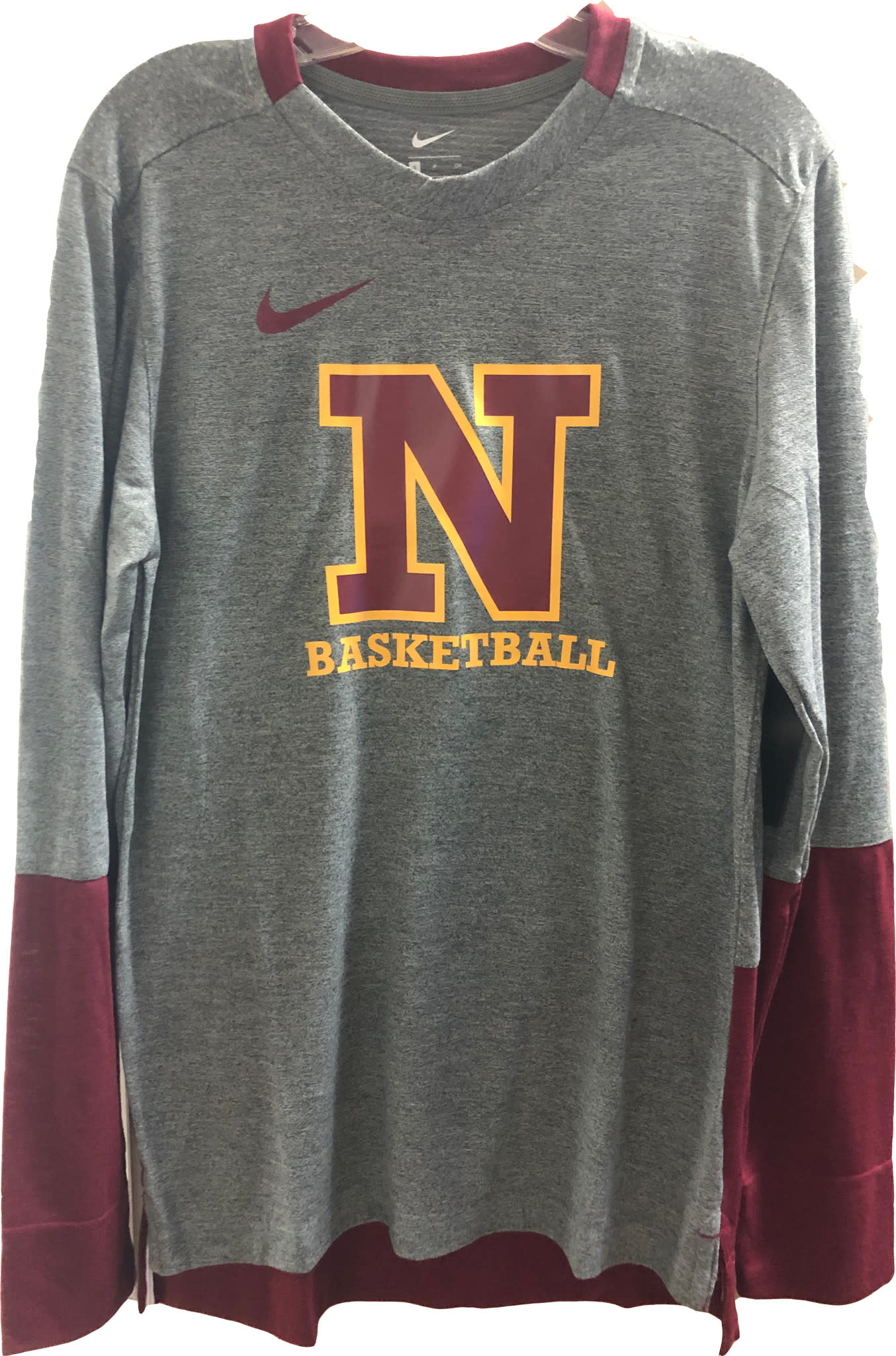 Nike Gray Long Sleeve N Basketball