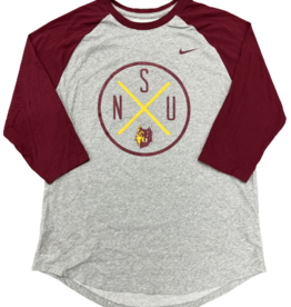 Nike Gray 3/4 Sleeve T Shirt