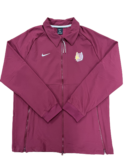 Nike Maroon Wolfhead Full Zip Jacket