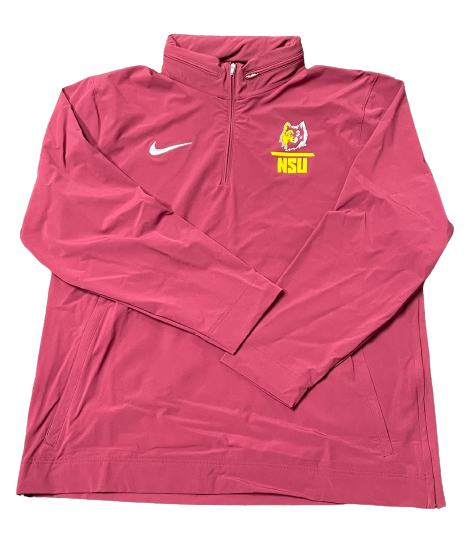 Nike Long Sleeve 1/4 Zip Wolf Zip Hood