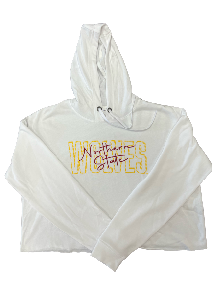 Nike White Crop Hoodie Women's