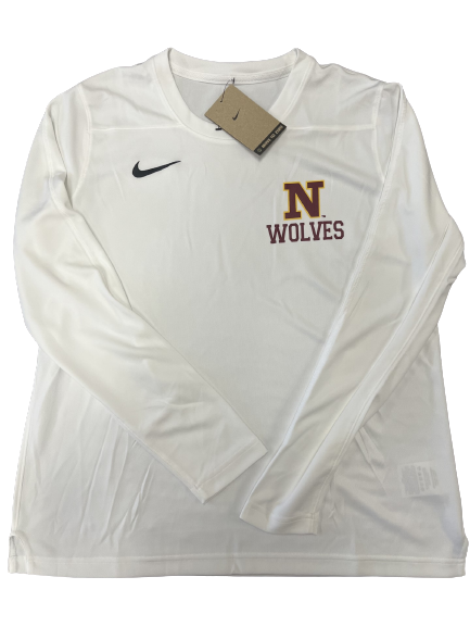 Nike White N Long Sleeve Womens