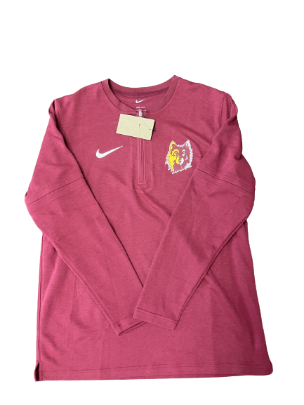 Nike Men's 1/4 Zip Wolf Head Long Sleeve