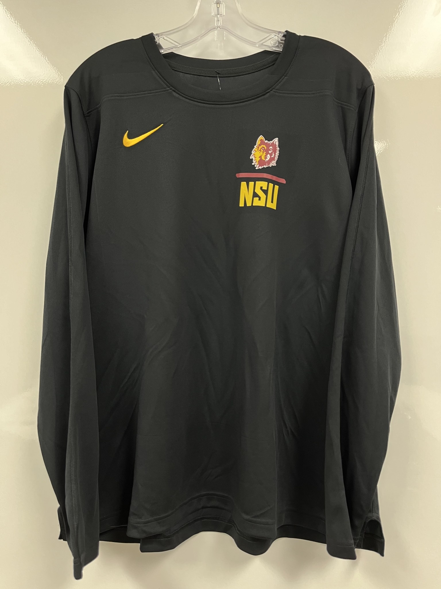 Nike Black Wolf Head Long Sleeve Womens