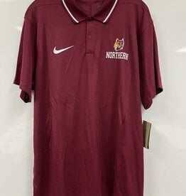 Nike Maroon Polo Northern Wolf Head Mens