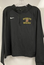 Anthracite 1/4 Zip Wolves Crop Top Womens