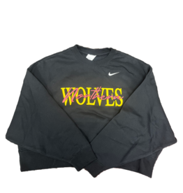 Nike Black Wolves Crop Crew Women's