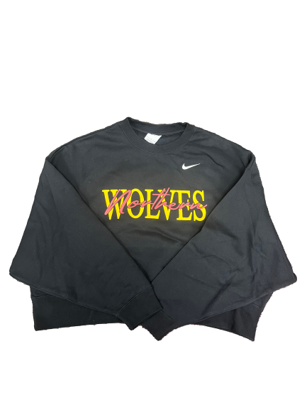 Nike Black Wolves Crop Crew Women's