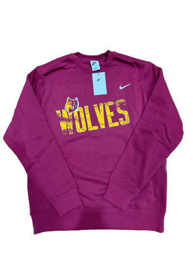 Nike Maroon Men's Wolves Crew