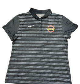 Nike Black Women's Striped Polo