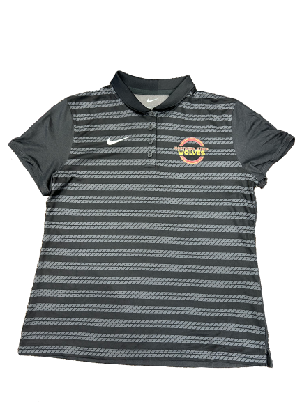 Nike Black Women's Striped Polo