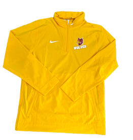 Nike Gold Men's Wolves 1/4 Zip Hood
