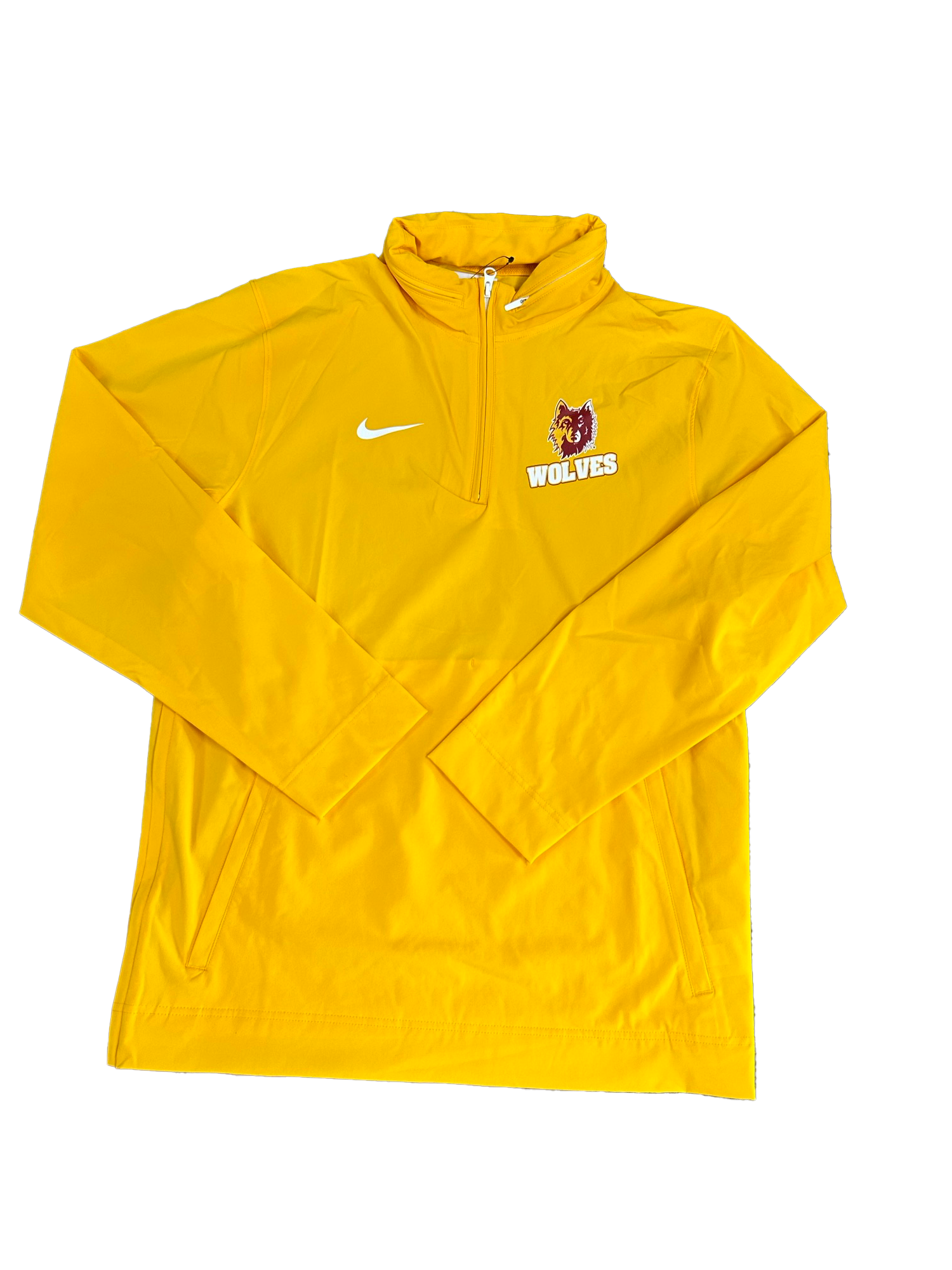 Nike Gold Men's Wolves 1/4 Zip Hood