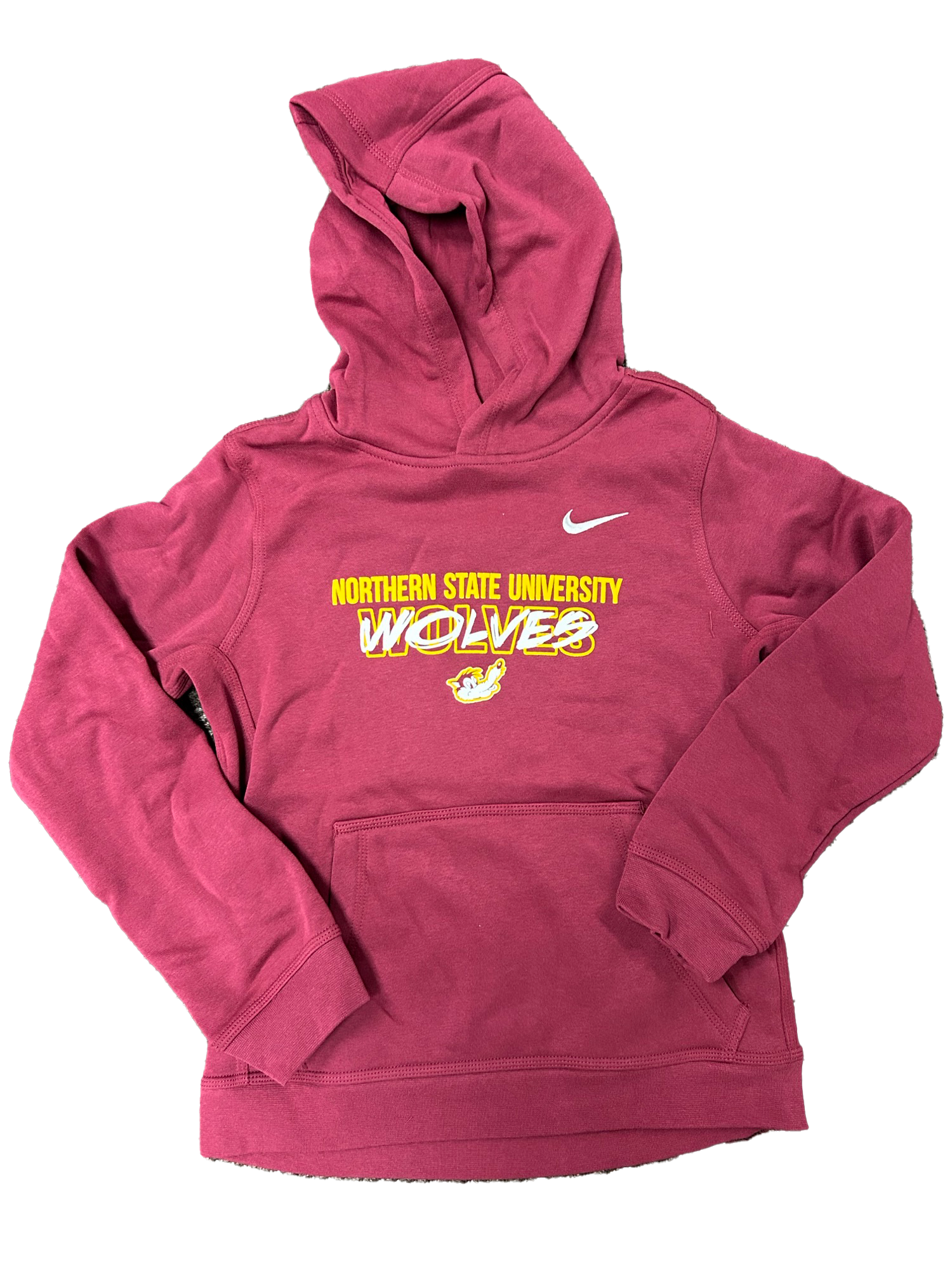 Nike Youth Maroon Wolves Waldo Hoodie