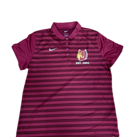 Nike Women's Wolfhead Striped Polo