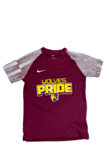 Nike Youth Maroon Wolfhead T-Shirt