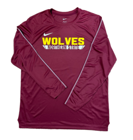 Nike Men's Maroon Wolves LS