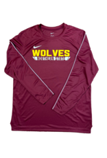 Nike Men's Maroon Wolves LS