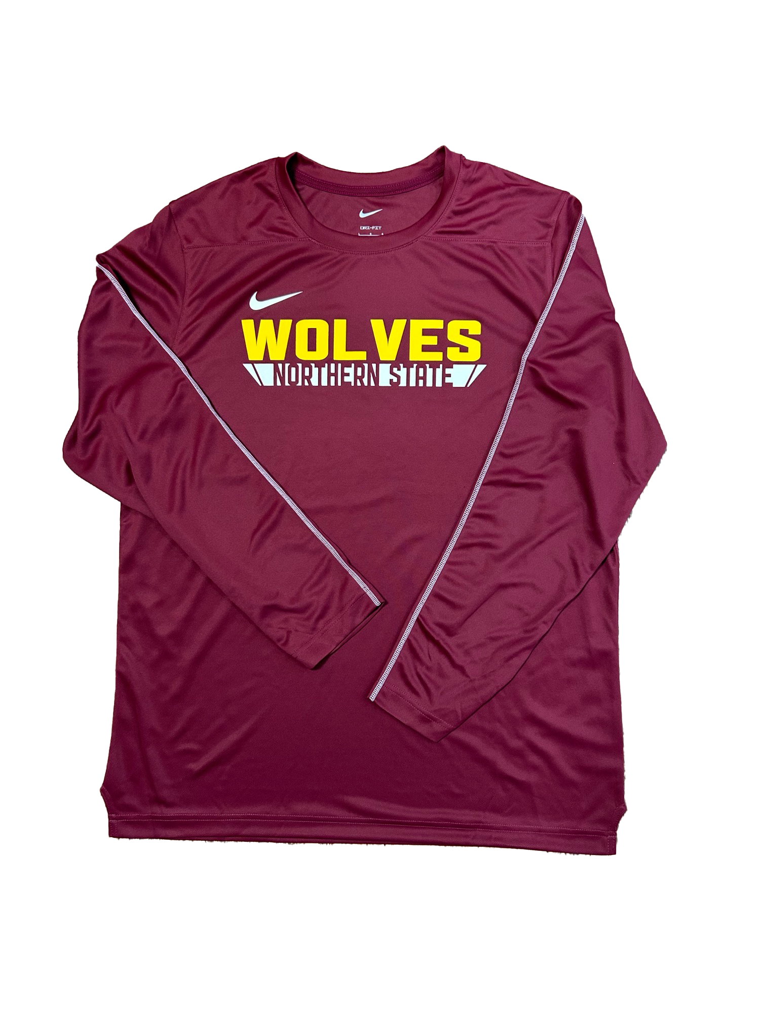Nike Men's Maroon Wolves LS