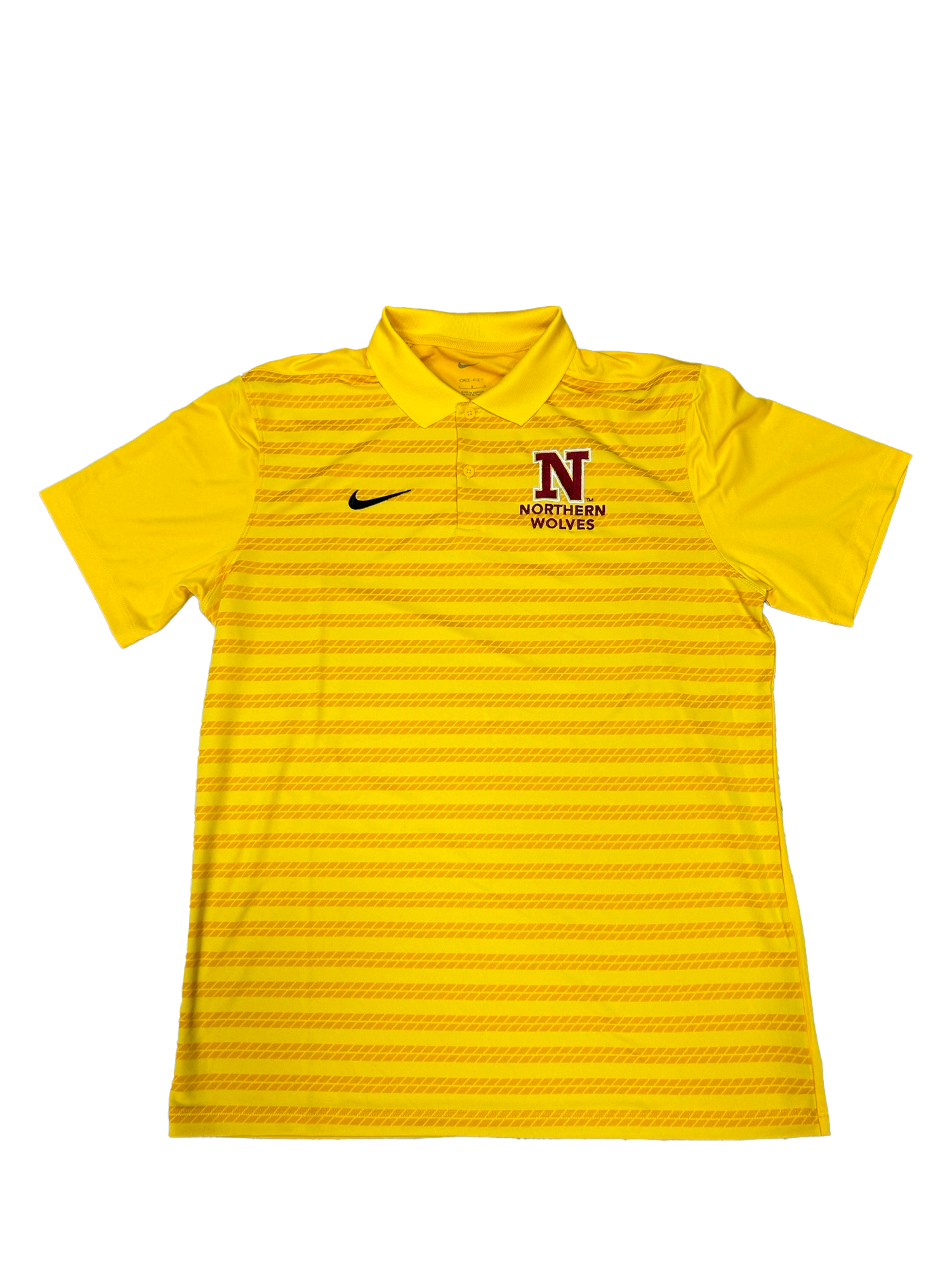 Nike Men's Gold Striped Polo