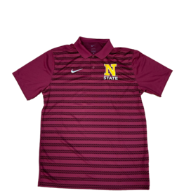 Nike Men's Maroon Striped Polo
