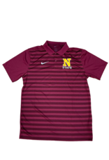 Nike Men's Maroon Striped Polo