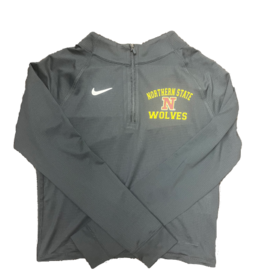 Nike Anthracite 1/4 Zip Wolves Crop Top Womens