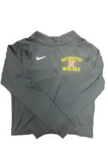 Nike Anthracite 1/4 Zip Wolves Crop Top Womens