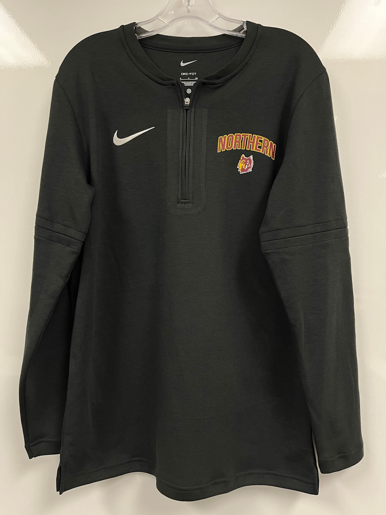 Nike Black 1/4 Zip Wolf Head Long Sleeve