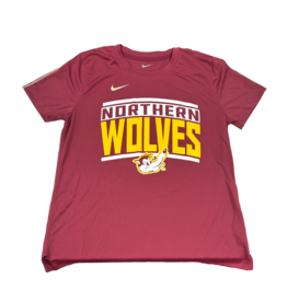 Nike Women's Maroon Waldo Short Sleeve