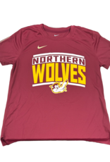 Nike Women's Maroon Waldo Short Sleeve