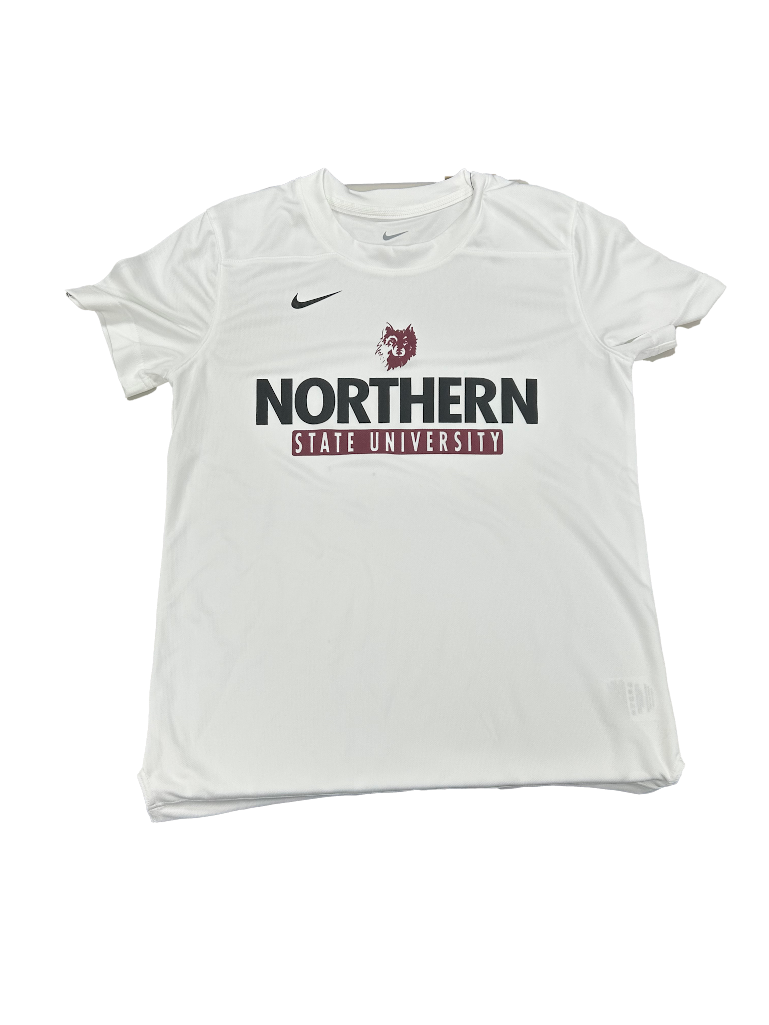 Nike Women's White Wolfhead Short Sleeve