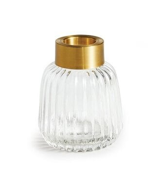 Jasper Fluted Glass Vase 4.25"