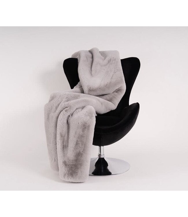 Chinchilla Faux Fur Throw 50 x 60"